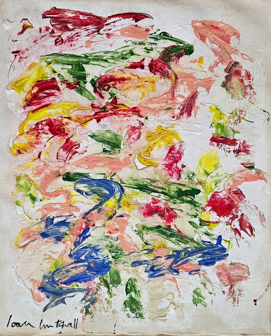 Abstract Canvas- Signed Joan Mitchell 20th Century Modern Art (1 of 3)