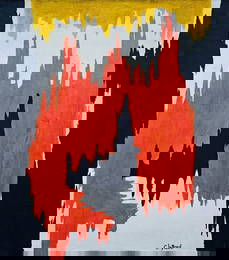 Abstract Canvas- Signed  Clifford Still  , 20th Century Modern Art