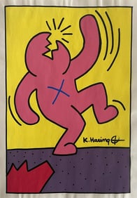 Keith Haring- Drawing Mixed Media on Paper