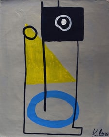 Abstract Painting on Canvas-Klee