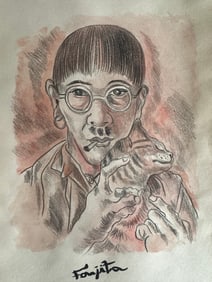 TSUGUHARU FOUJITA Mixed Media on Paper