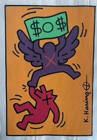 Keith Haring- Drawing Mixed Media on Paper