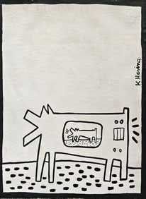 Abstract Acrylic on Canvas- K. Haring