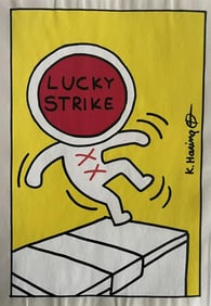 Keith Haring-Mixed Media on paper