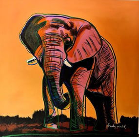 Andy Warhol's Oil Painting on Canvas