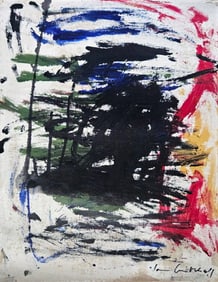 Abstract Canvas- Signed Joan Mitchell , 20th Century Modern Art