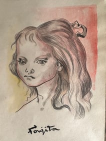 TSUGUHARU FOUJITA Mixed Media on Paper