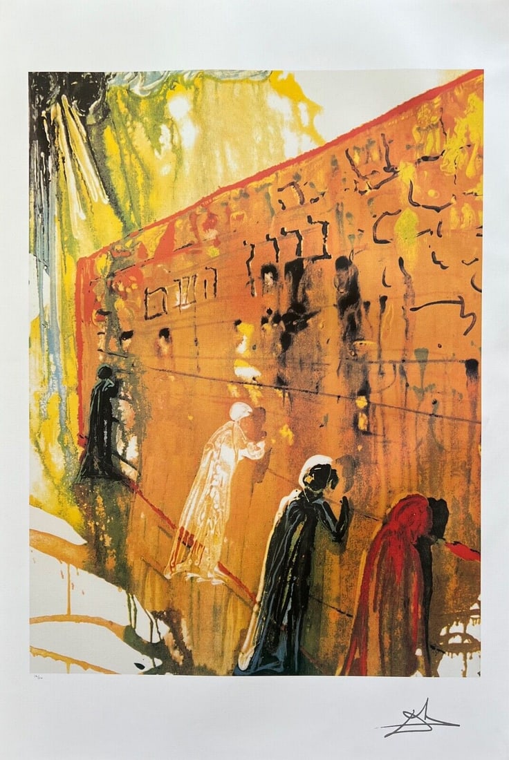 Salvador Dali Lithograph: Salvador Dali Lithograph. This piece is facsimile signed, pencil hand signed signature. This piece is numbered from an edition of 500. The paper measures 34" x 23". The image measures 26.5" x 20".