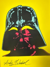 Signed Andy Warhol Mixed Media on Paper