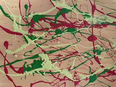 Jackson Pollock Abstract Painting on Paper