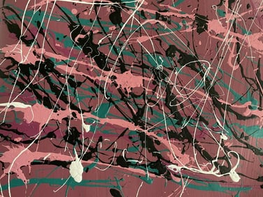 Jackson Pollock Abstract Painting on Paper