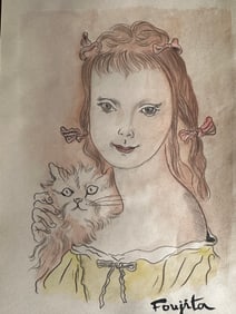 TSUGUHARU FOUJITA Mixed Media on Paper