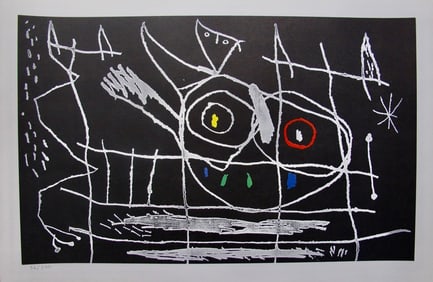 Joan Miro limited edition lithograph