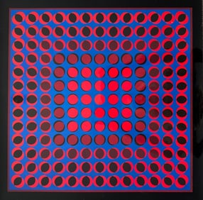 Victor Vasarely Heliogravure print.
