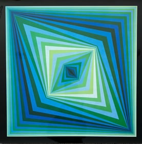 Victor Vasarely Heliogravure print.