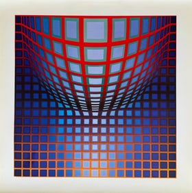 Victor Vasarely Heliogravure print