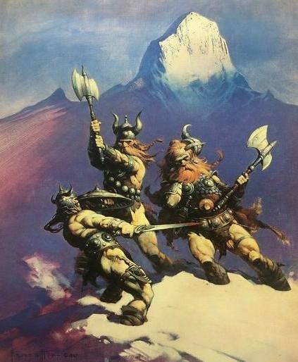FRANK FRAZETTA -Vintage Litho Prints: FRANK FRAZETTA Wolfman Vintage Litho Prints that were printed in 1998. Size: 15 X 12 1/2 inches. The print will be packed and shipped on a tube.