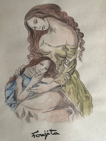 TSUGUHARU FOUJITA Mixed Media on Paper