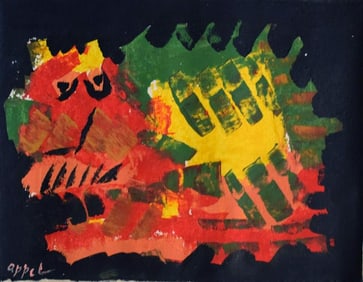 Abstract Canvas,Signed Appel