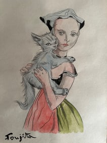 TSUGUHARU FOUJITA Mixed Media on Paper