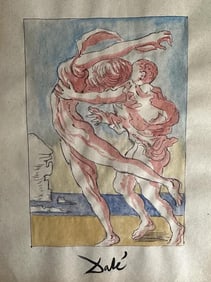 Mixed Media Salvador Dali on Paper