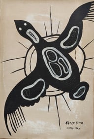 Abstract Canvas- Signed CARL RAY 20th Century Modern Art