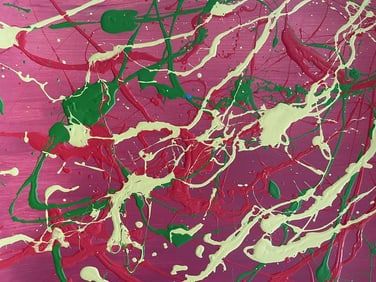 Jackson Pollock Abstract Painting on Paper
