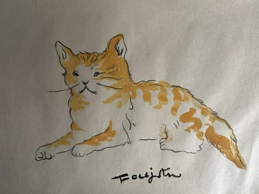 TSUGUHARU FOUJITA Mixed Media on Paper