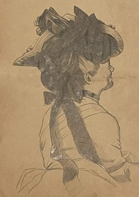 JAMES TISSOT (Style of) Drawings on old Paper