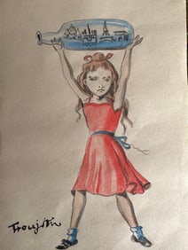 TSUGUHARU FOUJITA Mixed Media on Paper