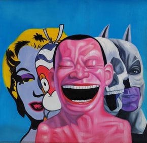 Modern Abstract Oil Painting on Canvas