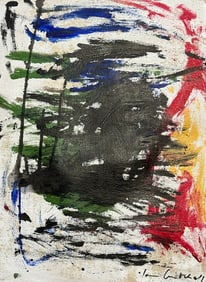 Abstract Acrylic Canvas Signed Joan Mitchell , 20th Century Modern Art