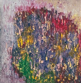 Abstract Canvas- Signed LeWitt 20th Century Modern Art