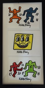 Keith Haring Drawing, Sign, and Stamp on Verso Pop Art