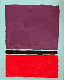 In Style of Mark Rothko- American Abstract Mixed Media on Canvas