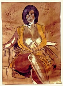 Original Ink Drawing on paper signed