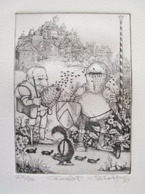 Charles Bragg limited edition hand-signed etching