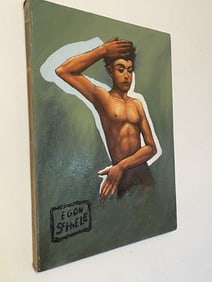 Egon Schiele Oil Painting on Canvas (In the Style Of)