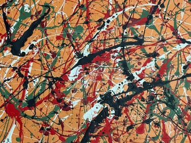 Jackson Pollock Abstract Painting on canvas