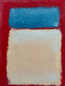 ORIGINAL OIL ON PAPERBOARD PAINTING-MARK ROTHKO STYLE