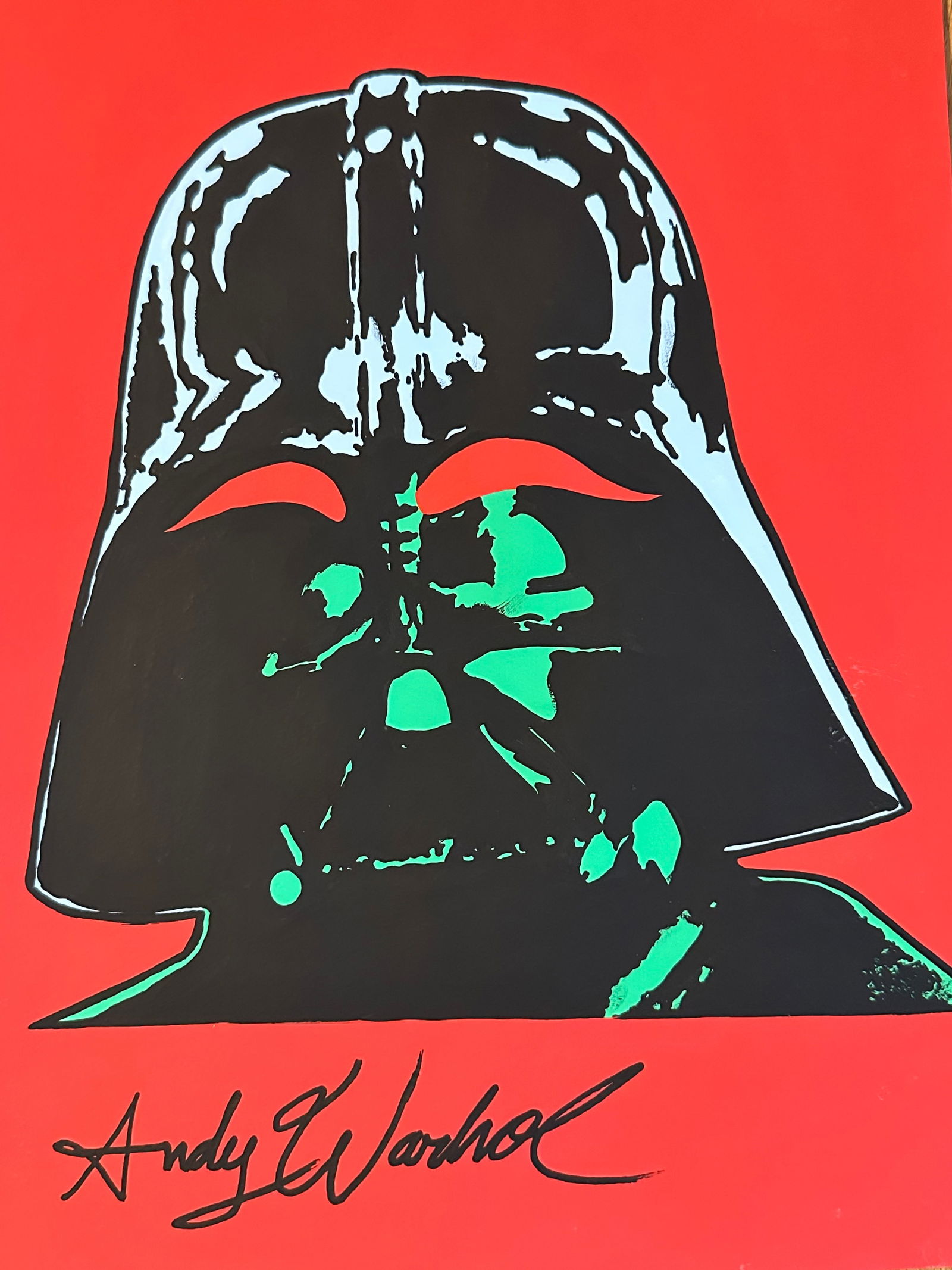 Andy Warhol Mixed Media on Paper: Andy Warhol Mixed Media on Paper, Stamp on Verso. Dimensions 21x30cm. NY Collector. Sold after and in the style or manner of the artist. The piece has no formal documentation or COA.