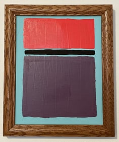 In Style of Mark Rothko- American Abstract Mixed Media on  Canvas