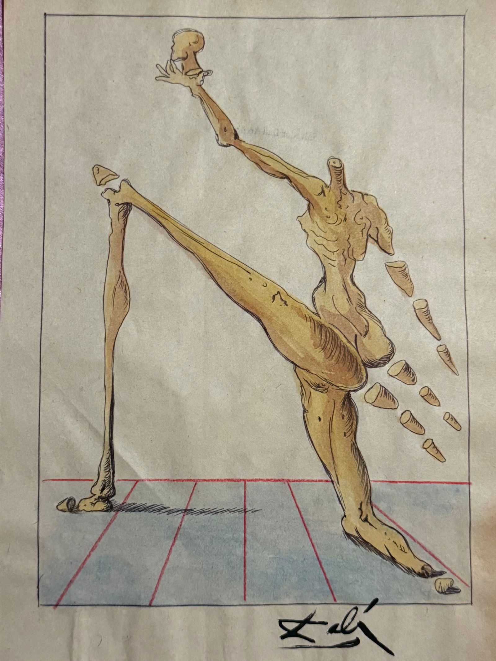 Salvador Dalí  Drawing on paper (1 of 2)