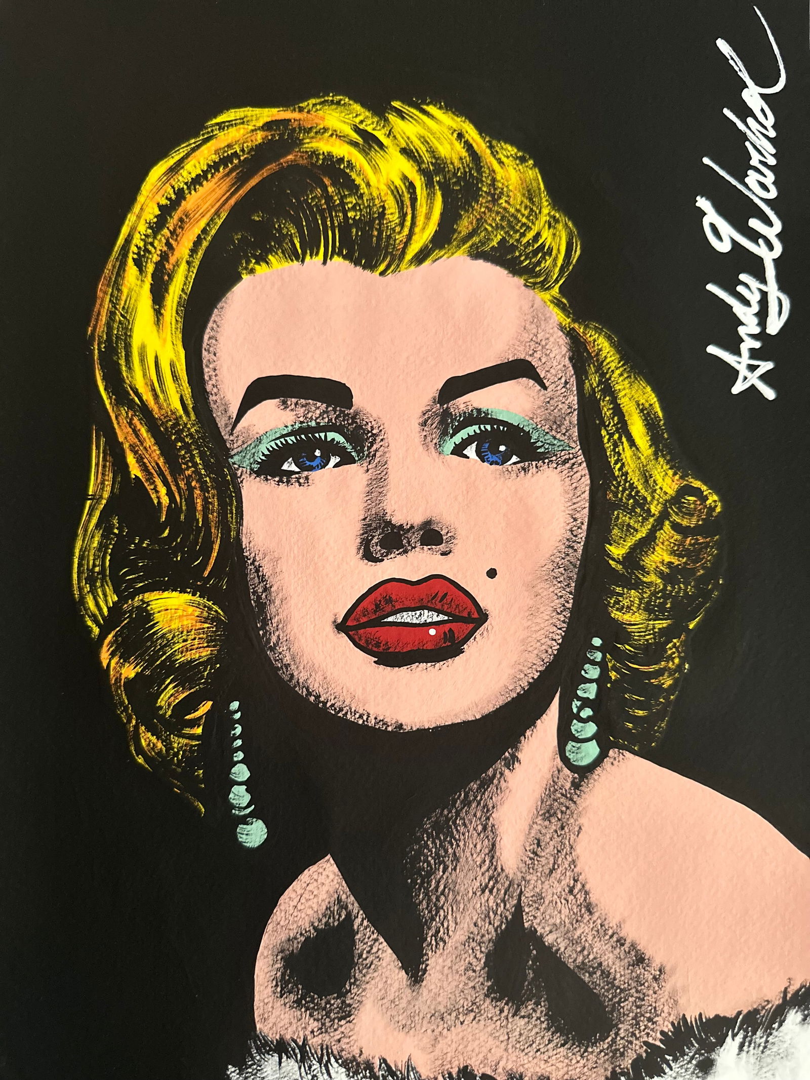 Andy Warhol Mixed Media on Paper (1 of 2)