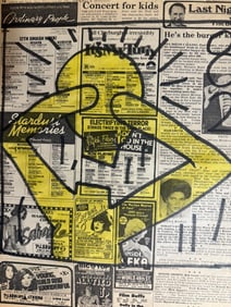 Keith Haring Newspaper -Keith Haring Newspaper Drawing