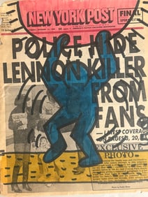 Keith Haring Newspaper