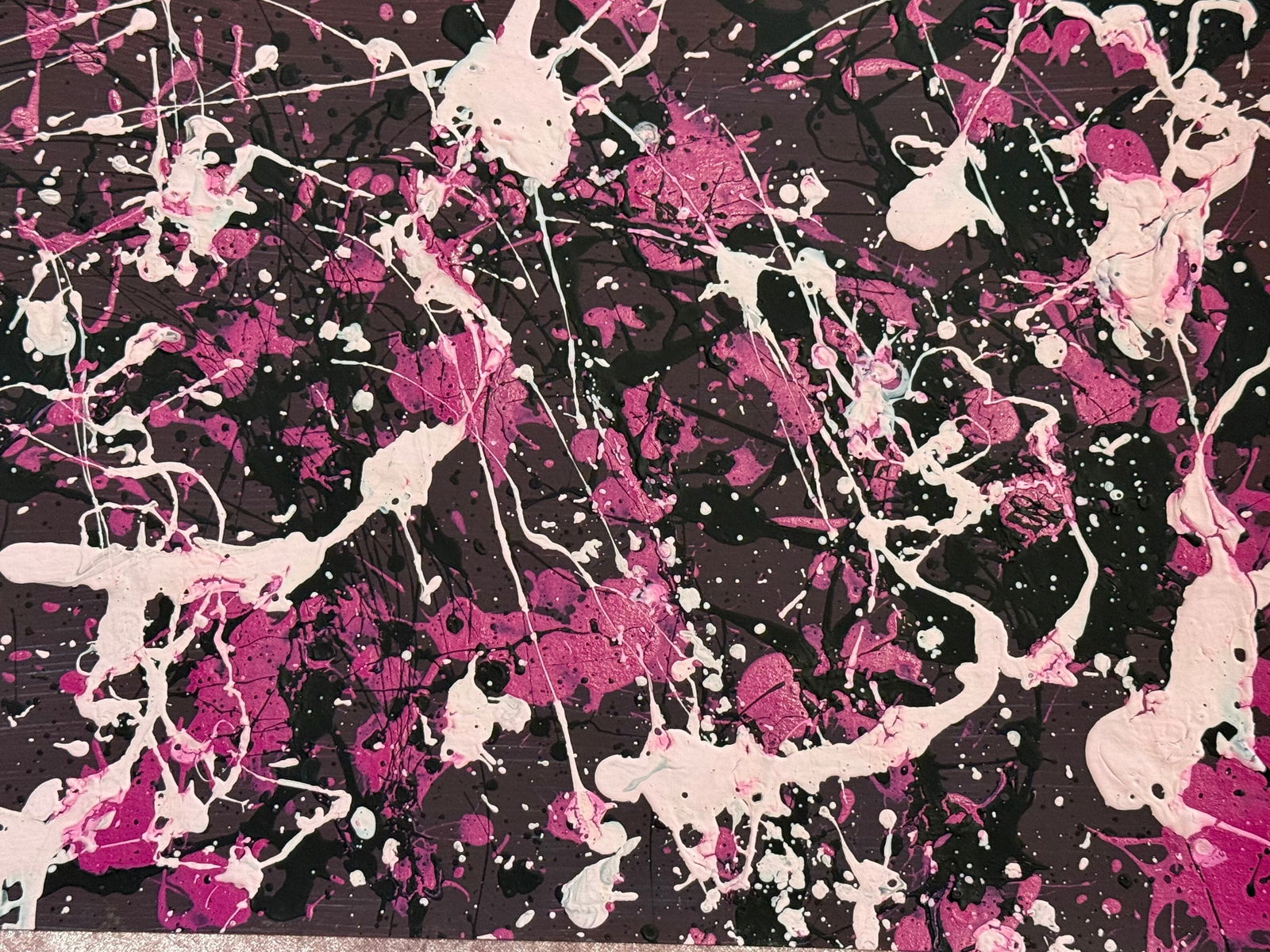Jackson Pollock Abstract Painting on Paper: Jackson Pollock Abstract Painting on Paper -Approx Painting Size: 12 x 9 Inches. Jackson Pollock is famous for helping to create a whole new art movement called Abstract Expressionism. Abstract Expres