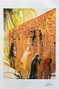 Salvador Dali Lithograph: Salvador Dali Lithograph. This piece is facsimile signed, pencil hand signed signature. This piece is numbered from an edition of 500. The paper measures 34" x 23". The image measures 26.5" x 20".