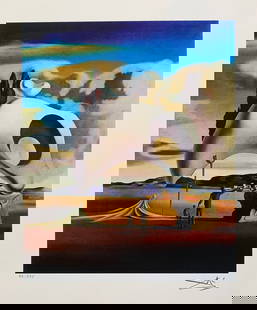 Salvador Dali Limited Edition Print: Salvador Dali Limited Edition Print. This Print is a facsimile signed, pencil numbered from a limited edition of 375. It is printed on high-quality archival paper and measures 14" x 11.5". The image m
