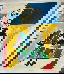 Modern Abstract Oil Painting on Canvas
